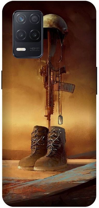 Junior prince Back Cover for Realme 8 (5G) ( Army Pattern,indian army  (Multicolor, Waterproof, Pack of: 1)