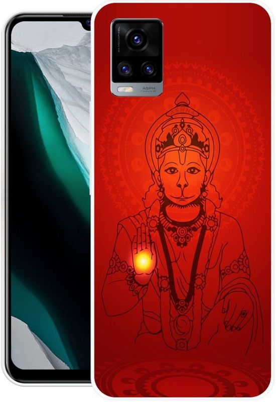 PINKZAP Back Cover for Vivo V20  (Red, Grip Case, Silicon, Pack of: 1)