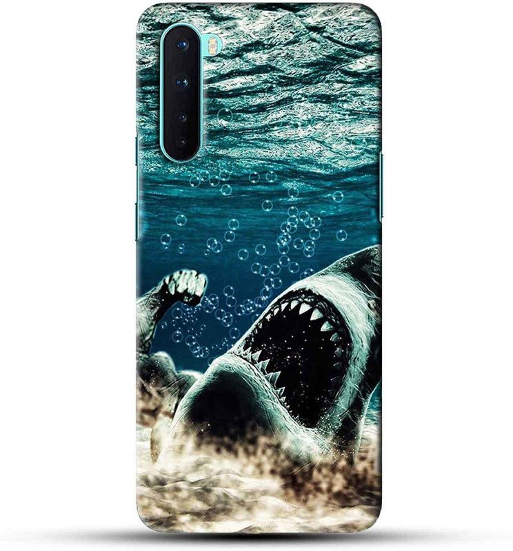 NDCOM Back Cover for OnePlus Nord Underwater Shark Printed  (Multicolor, Hard Case)