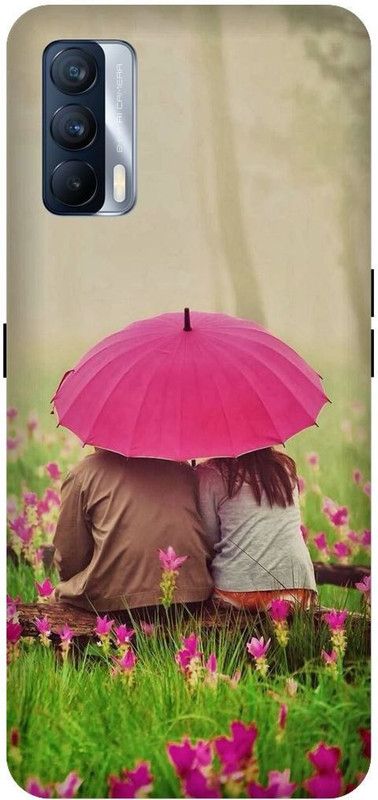 SSMORYA Back Cover for Realme X7, Pink, Love Print Back Cover  (Multicolor, Hard Case, Pack of: 1)
