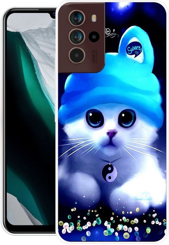 KLC Back Cover for Micromax In Note 2  (Blue, White, Grip Case, Silicon)