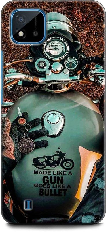 WallCraft Back Cover for Realme C20, RMX3063, RMX3061 BIKE, BULLET, RIDE, RIDER, ROYAL ENFIELD  (Multicolor, Dual Protection, Pack of: 1)