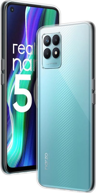 Fashionury Back Cover for Realme Narzo 50  (Transparent, Grip Case, Silicon, Pack of: 1)