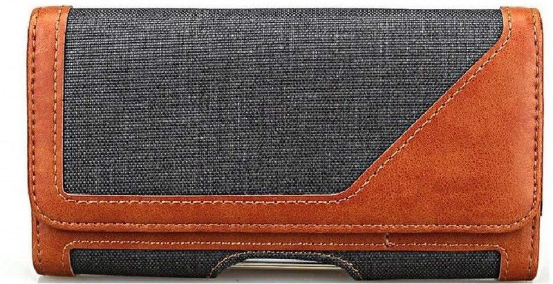 realtech Pouch for Google Pixel 4  (Brown, Holster, Pack of: 1)