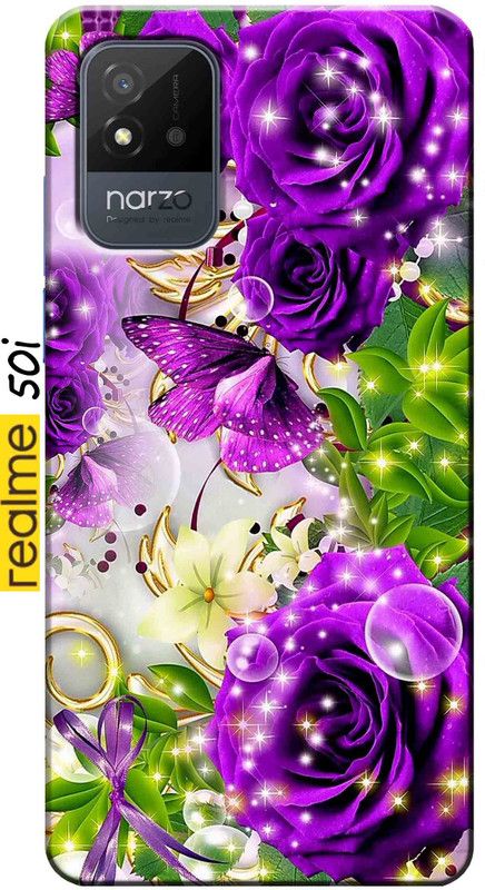 TrenoSio Back Cover for Realme Narzo 50i  (Multicolor, Silicon, Pack of: 1)