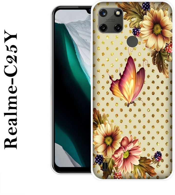 REDFLY Back Cover for Realme C25Y  (Multicolor, Silicon)