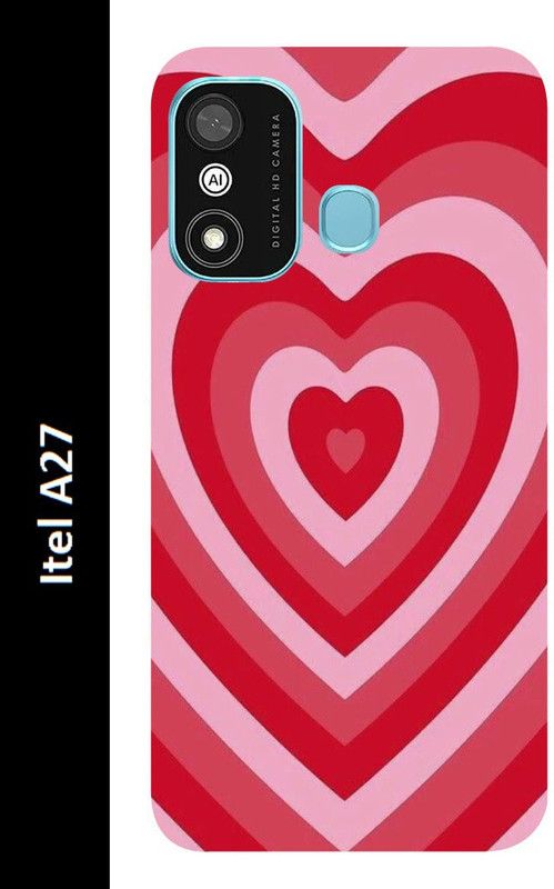 mitzvah Back Cover for Itel A27  (Pink, Grip Case, Silicon, Pack of: 1)
