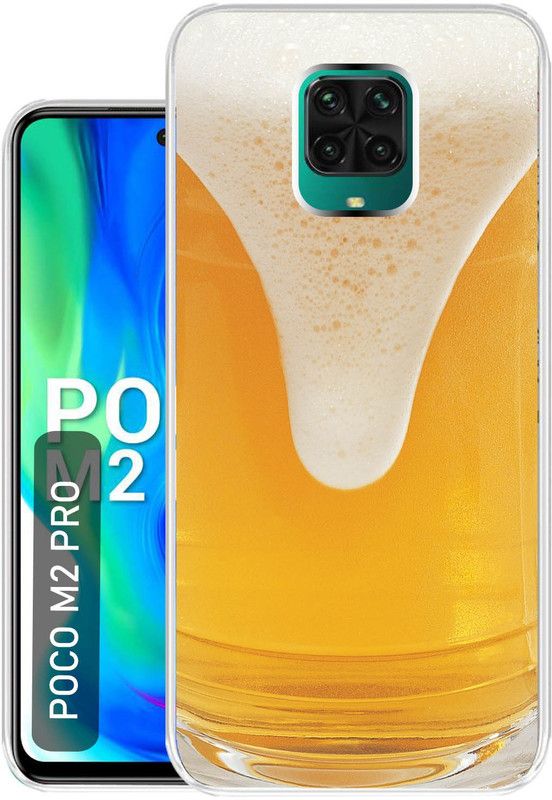 Case Club Back Cover for poco m2 pro  (Gold, Grip Case, Silicon, Pack of: 1)