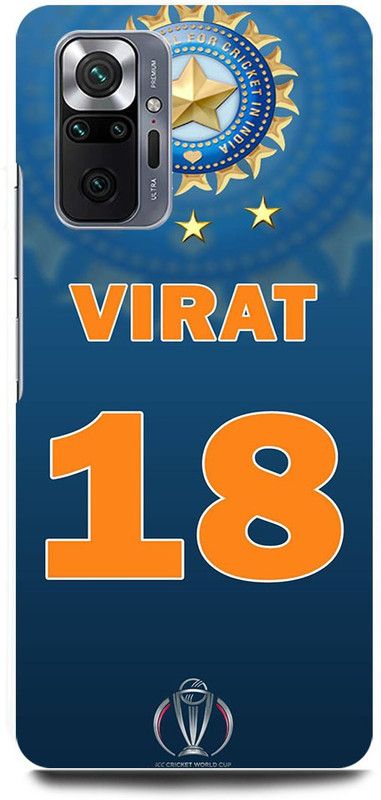 FRONK Back Cover for REDMI Note 10 Pro, VIRAT, KOHLI, INDIAN, PLAYER, RCB  (Blue, Hard Case, Pack of: 1)