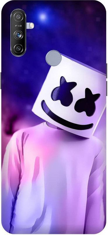 UMPRINT Back Cover for Realme Narzo 20A/RMX3893 Marshmellow Dj Player Printed Back Cover  (Multicolor, Hard Case, Pack of: 1)