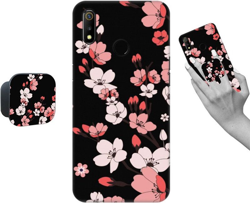 COBIERTAS Back Cover for Realme 3  (Multicolor, Cases with Holder, Pack of: 2)