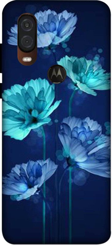 NDCOM Back Cover for Motorola One Vision Beautiful Floral Art Printed  (Multicolor, Hard Case, Pack of: 1)