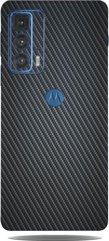 Mclaxa Black Carbon Fiber Mobile Back Skin, Black Carbon Fiber, MOTOROLA EDGE 20PRO Mobile Skin  (Black Carbon Fiber Skin With Super Matte Finish)