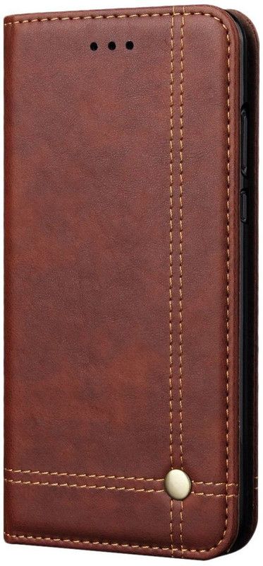 Shock Proof Wallet Case Cover for Mi Redmi Note 5 Pro  (Brown, Dual Protection, Pack of: 1)