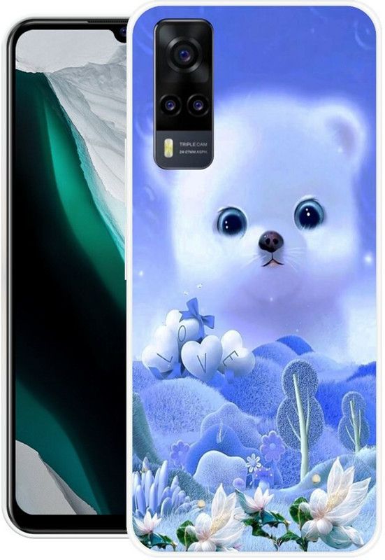SHIVKUDI Back Cover for Vivo Y51, Vivo Y51a, Vivo Y31, Vivo Y51 2020, Vivo Y31 2020, Vivo Y53s  (Multicolor, Grip Case, Silicon, Pack of: 1)