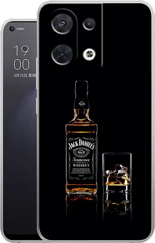 Selfless Back Cover for Oppo Reno 8  (Black, Silicon, Pack of: 1)