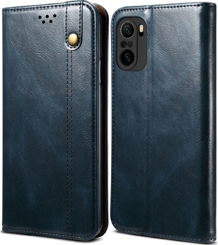 Dg Ming Flip Cover for Mi 11X Pro / Mi 11X  (Blue, Magnetic Case, Pack of: 1)