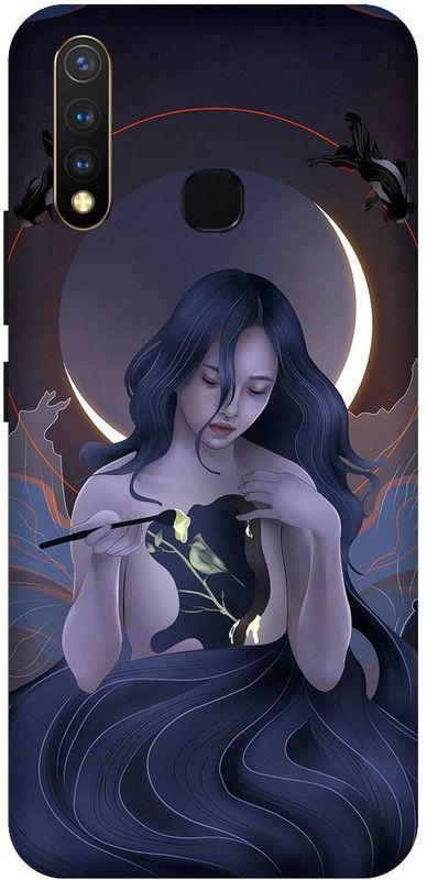 SSMORYA Back Cover for Vivo U20 (Girl) Printed Back Cover  (Multicolor, Waterproof, Pack of: 1)