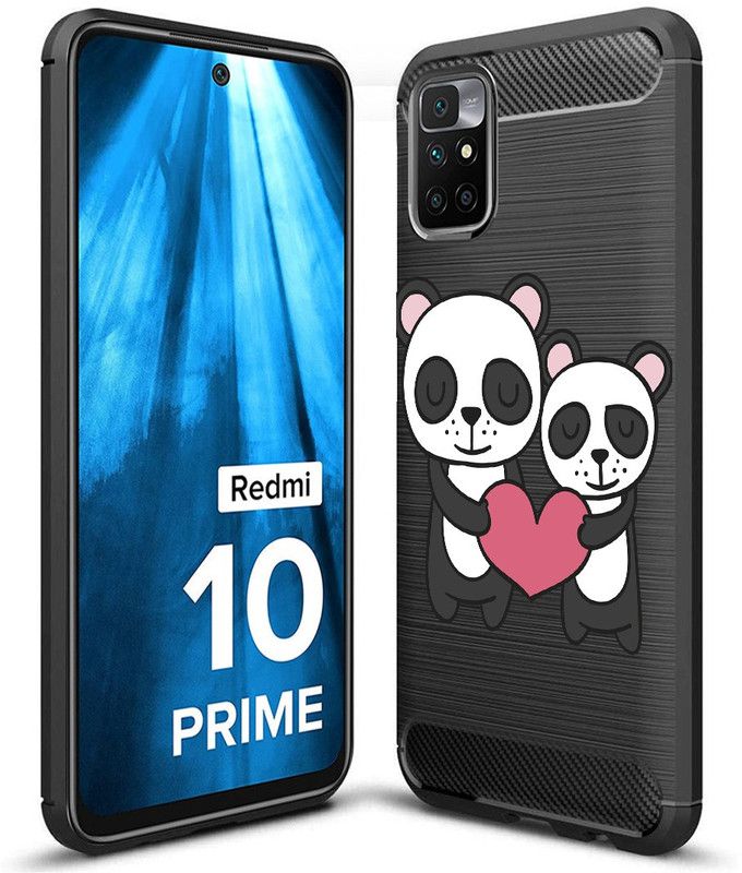 Nainz Back Cover for REDMI 10 Prime  (Multicolor, Rugged Armor, Pack of: 1)
