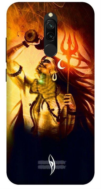 SSMORYA Back Cover for Mi Redmi 8 Shiv Printed Back Cover  (Multicolor, Waterproof, Pack of: 1)