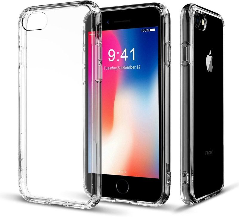 ELEF Back Cover for Apple iPhone 7 Dual Layer Hight Quality Flexible Back Cover for Apple iPhone 7  (Transparent, Flexible, Silicon, Pack of: 1)