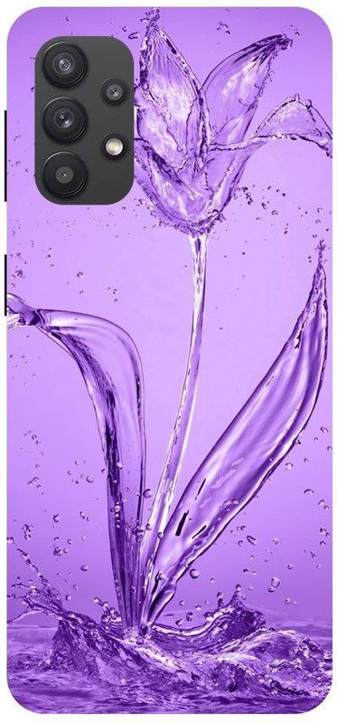 Wall Art Back Cover for SAMSUNG GALAXY M32 (5G) Water Lily, Pretty Flowers, Purple Flowers Printed  (Multicolor, Dual Protection, Pack of: 1)