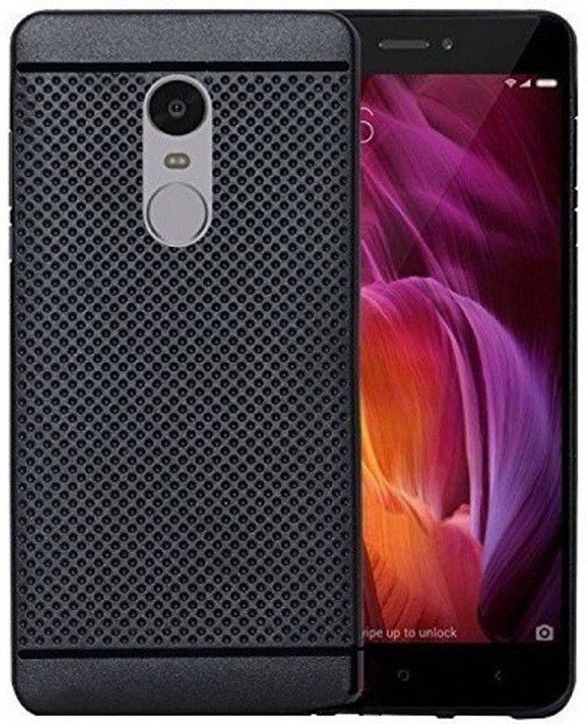 7Rocks Back Cover for Mi Redmi Note 4  (Black, Dot View, Silicon, Pack of: 1)