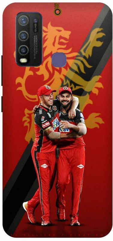 FRONK Back Cover for vivo Y50, vivo 1935, VIRAT, KOHLI, INDIAN, PLAYER, RCB  (Red, Hard Case, Pack of: 1)