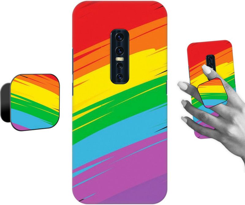 COBIERTAS Back Cover for Vivo V17 PRO  (Multicolor, Cases with Holder)