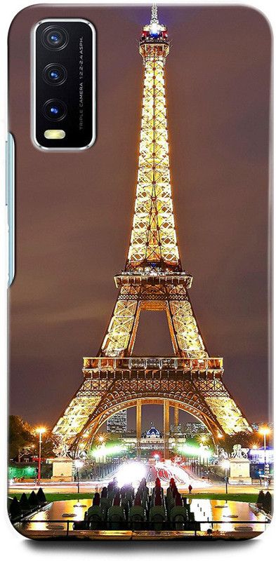 GRAFIQE Back Cover for Vivo Y20G V2037 EIFFEL TOWER, PARIS, HEARTS, LOVE, COLORFUL, GALAXY  (Multicolor, Shock Proof, Pack of: 1)