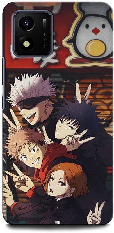 ORBIQE Back Cover for Vivo Y15s JUJUTSU KAISEN, ANIME, NARUTO, LOVE, JAPAN ACTOR  (Multicolor, Hard Case, Pack of: 1)