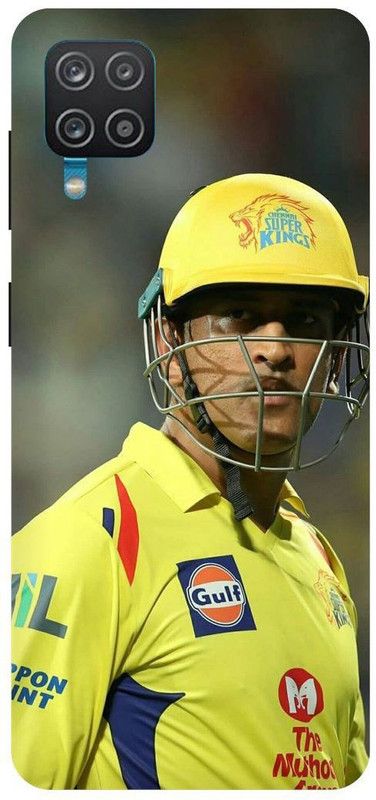 THE NARAYANA COLLECTIONS Back Cover for SAMSUNG GALAXY F12-DHONI,JERRSY,7,INDIAN,MSD,IPL  (Multicolor, Hard Case, Pack of: 1)