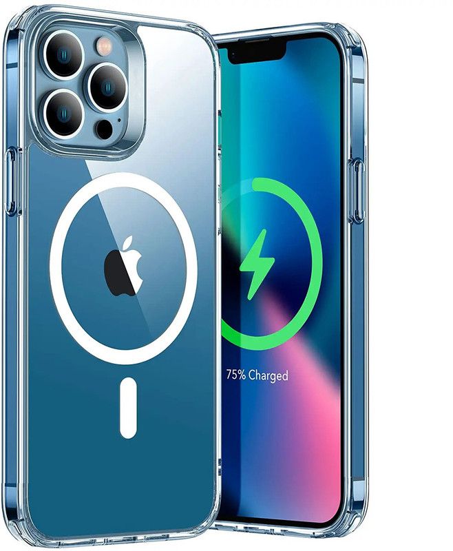 capo Back Cover for iPhone 13 Pro Max  (Transparent, Magnetic Case, Pack of: 1)