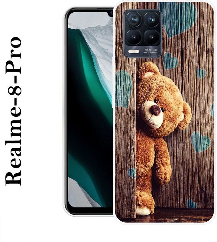 SIMAWAT Back Cover for Realme 8 Pro  (Brown, Grip Case, Silicon)