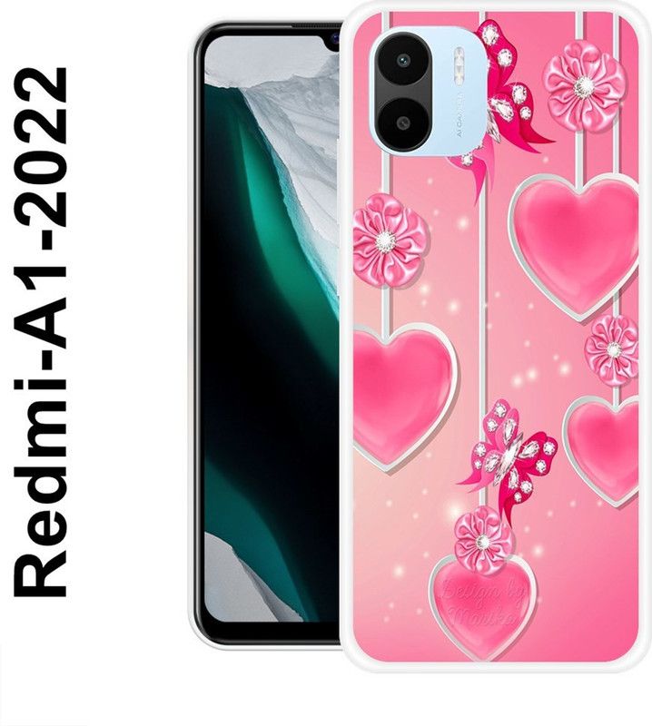 SUPERCASE Back Cover for Redmi A1 2022  (Pink, Silicon)