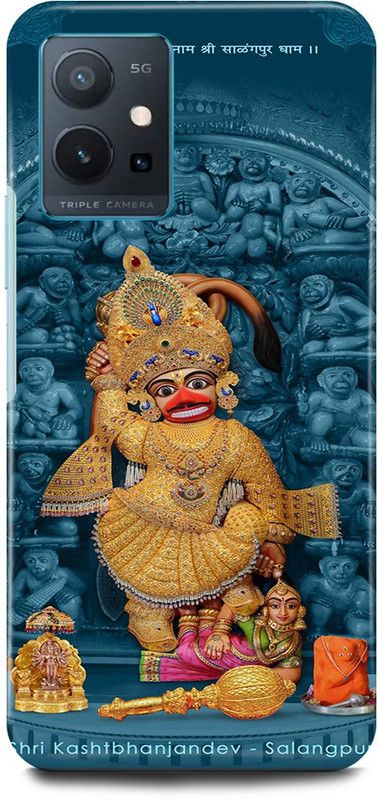 JUGGA Back Cover for OPPO A96, CPH2333, SARANGPUR, HANUMAN, JI  (Blue, Hard Case, Pack of: 1)