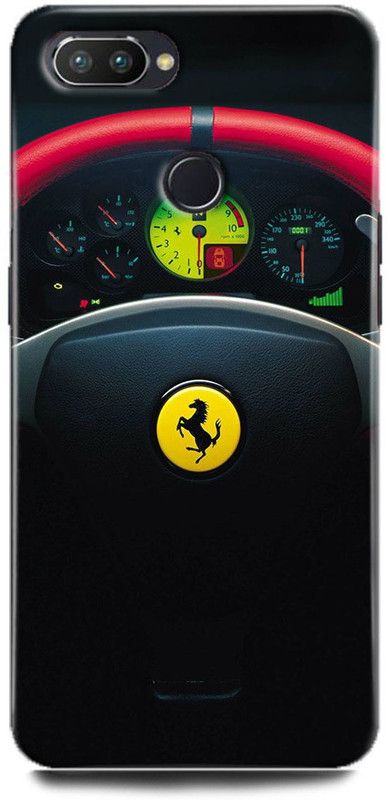 FIKORA Back Cover for Realme U1/RMX1831 FERRARI CAR PRINTED  (Multicolor, Hard Case, Pack of: 1)
