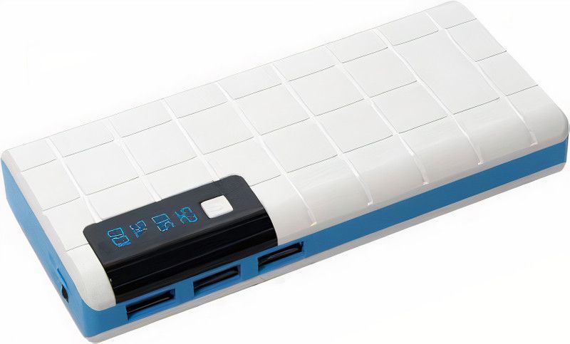 TRPS 20000 mAh Power Bank (18 W, Fast Charging)  (White&Blue, Lithium-ion)