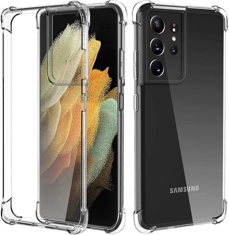 ROYALBASE Back Cover for Samsung Galaxy S21 Ultra  (Transparent, Grip Case)