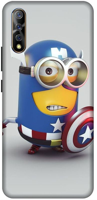 KARJUN Back Cover for Vivo S1, Vivo 1907 Minions Printed  (Multicolor, Shock Proof, Pack of: 1)