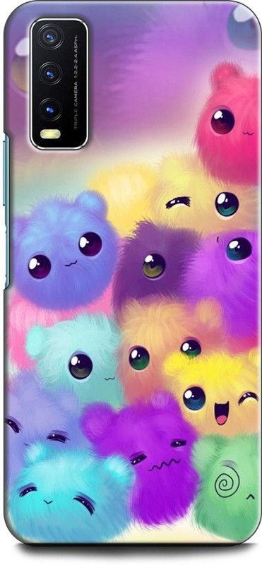 Dronk Back Cover for Vivo Y20G, V2037 FUNNY KNUFFELZ, CUTE, CAT  (Multicolor, Dual Protection, Pack of: 1)