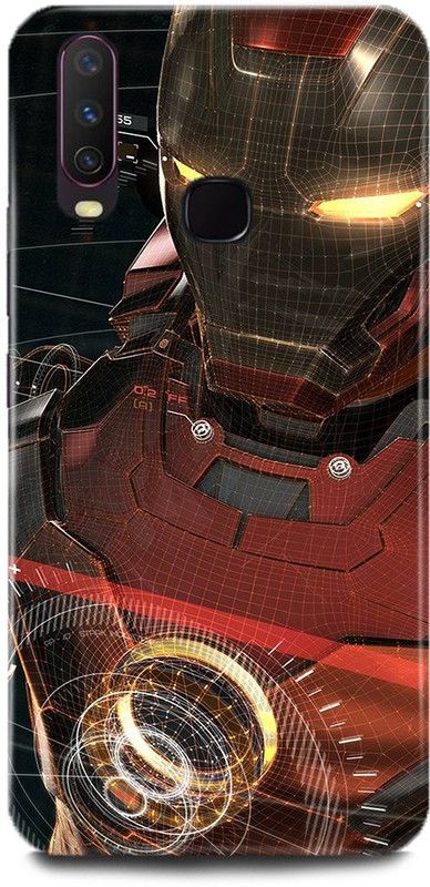 MP ARIES MOBILE COVER Back Cover for Vivo Y17, vivo 1902,Iron,Man,Iron,Man,Mask,Iron,Man,Face,Avenger,Marvel,Superhero,Avengers,  (Multicolor, Hard Case, Pack of: 1)