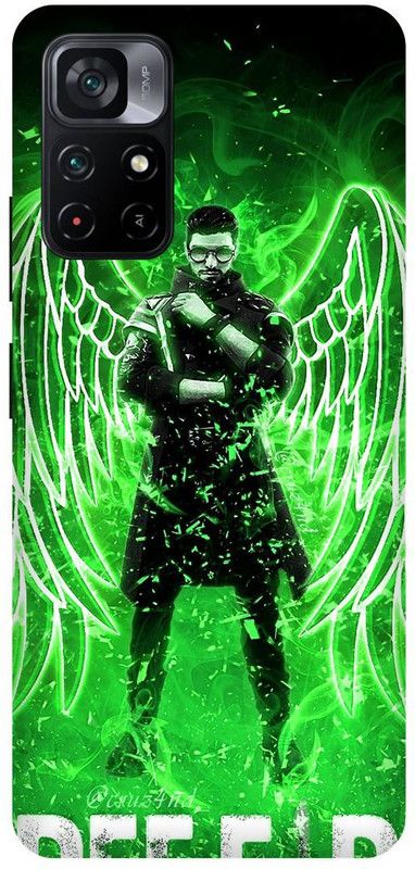 play fast Back Cover for REDMI Note 11T 5G, FREE, FIRE, GAME, TEAM  (Green, Hard Case, Pack of: 1)