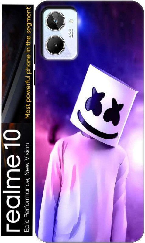 TrenoSio Back Cover for Realme 10 2628  (Gold, Anti-radiation, Silicon, Pack of: 1)