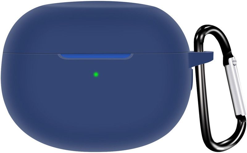 KHR Pouch for Realme Buds Air 3 case Cover, Anti Fall with Hook Earphone Cover (Blue)  (Blue, Dual Protection, Silicon, Pack of: 1)