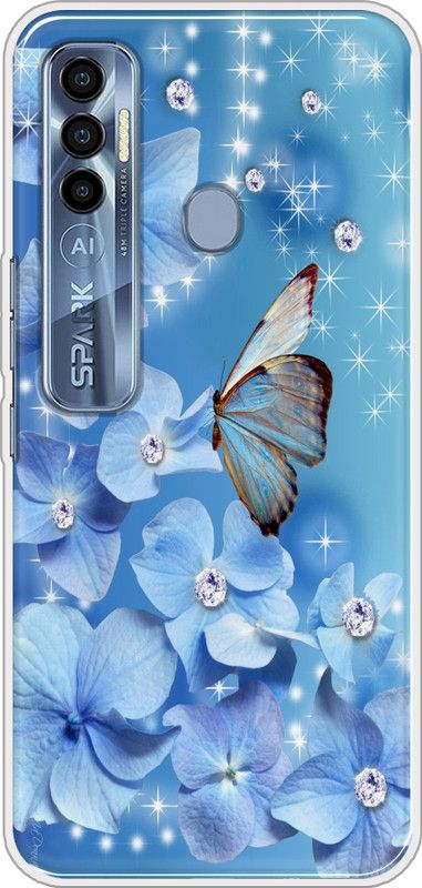 Cooltrend Back Cover for Tecno Spark 7 Pro  (Blue, Grip Case, Silicon)