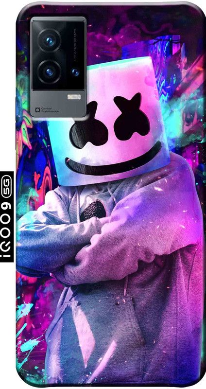 YornoSis Back Cover for iQoo 9 5G 2640  (Multicolor, Flexible, Silicon, Pack of: 1)