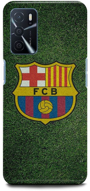 FUGGA Back Cover for OPPO A16, FCB, BARCELONA, SIGN, FOOTBALL, SPORTS, SYMBOL  (Green, Hard Case, Pack of: 1)