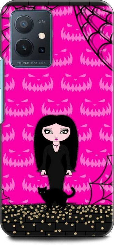 Wall Art Back Cover for Vivo T1 (5G) GIRL, ANIME, CARTOON, LOVE, CUT GIRL  (Multicolor, Dual Protection, Pack of: 1)