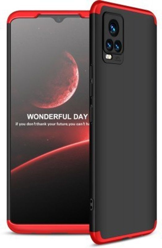 Cermarise Front & Back Case for Vivo V20  (Red, Dual Protection, Pack of: 1)